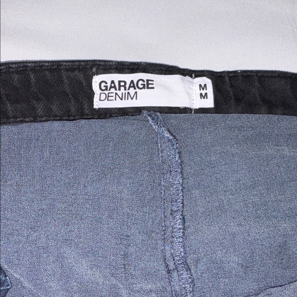 Garage Black and Blue Denim Skirt - Picture 3 of 4